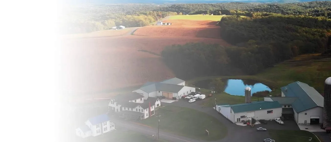 Aerial view of manufacturing facility