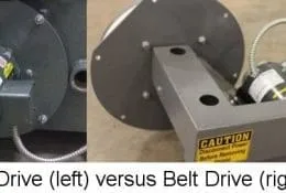 Belt Drive Option for Induction Fan